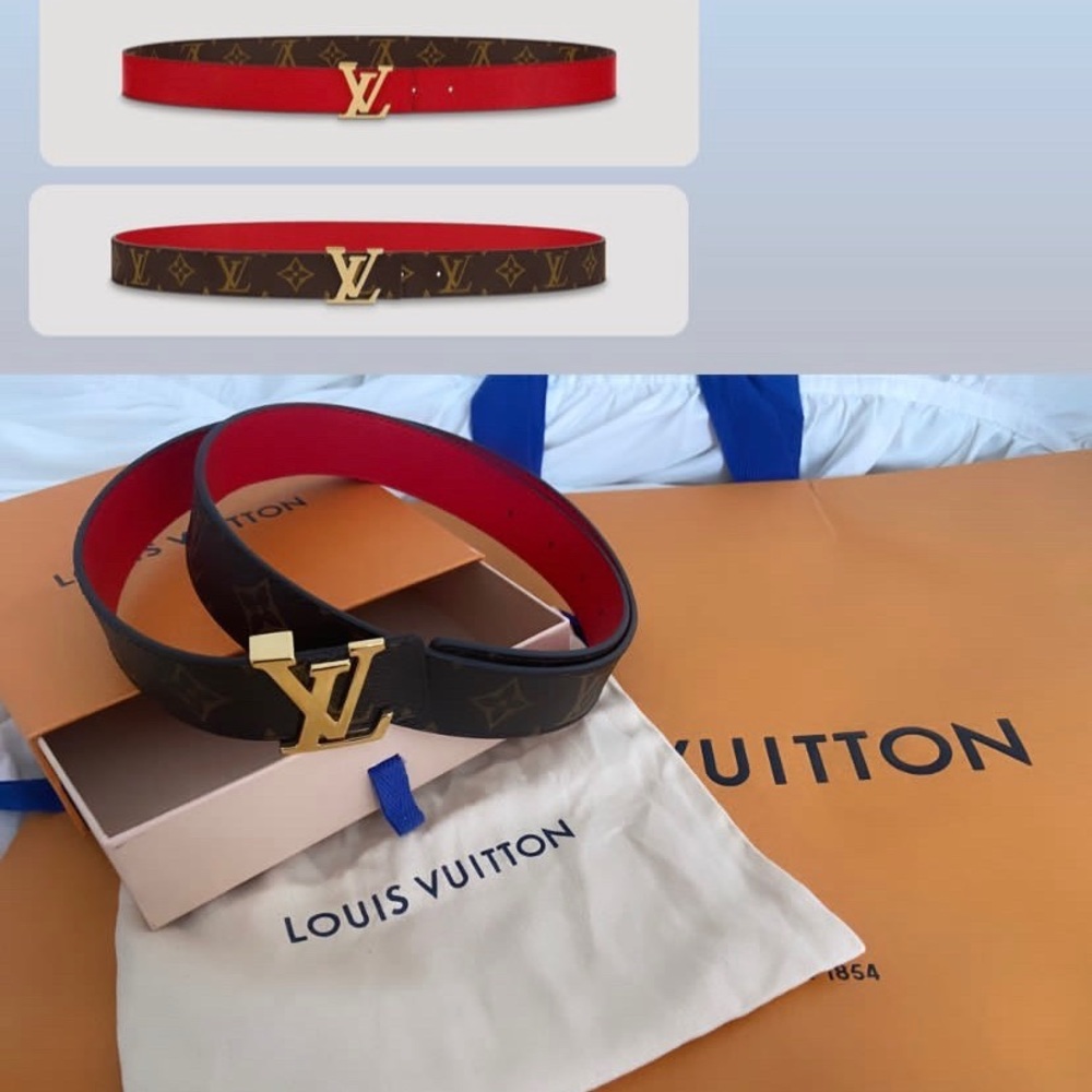 LV INITIALES 30MM REVERSIBLE BELT